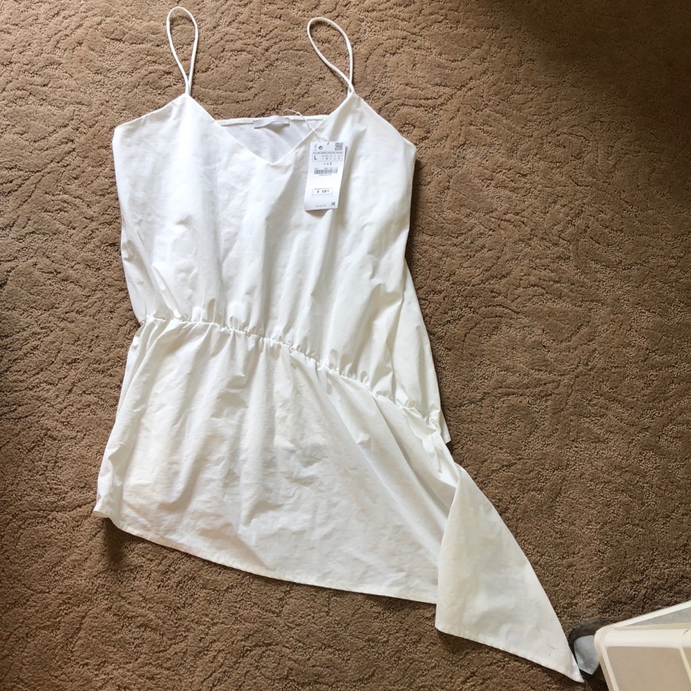 NWT Zara White Tank Top